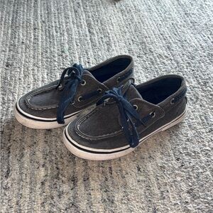 Cherokee Boys Gray Boat Shoes or Loafers with Navy Laces